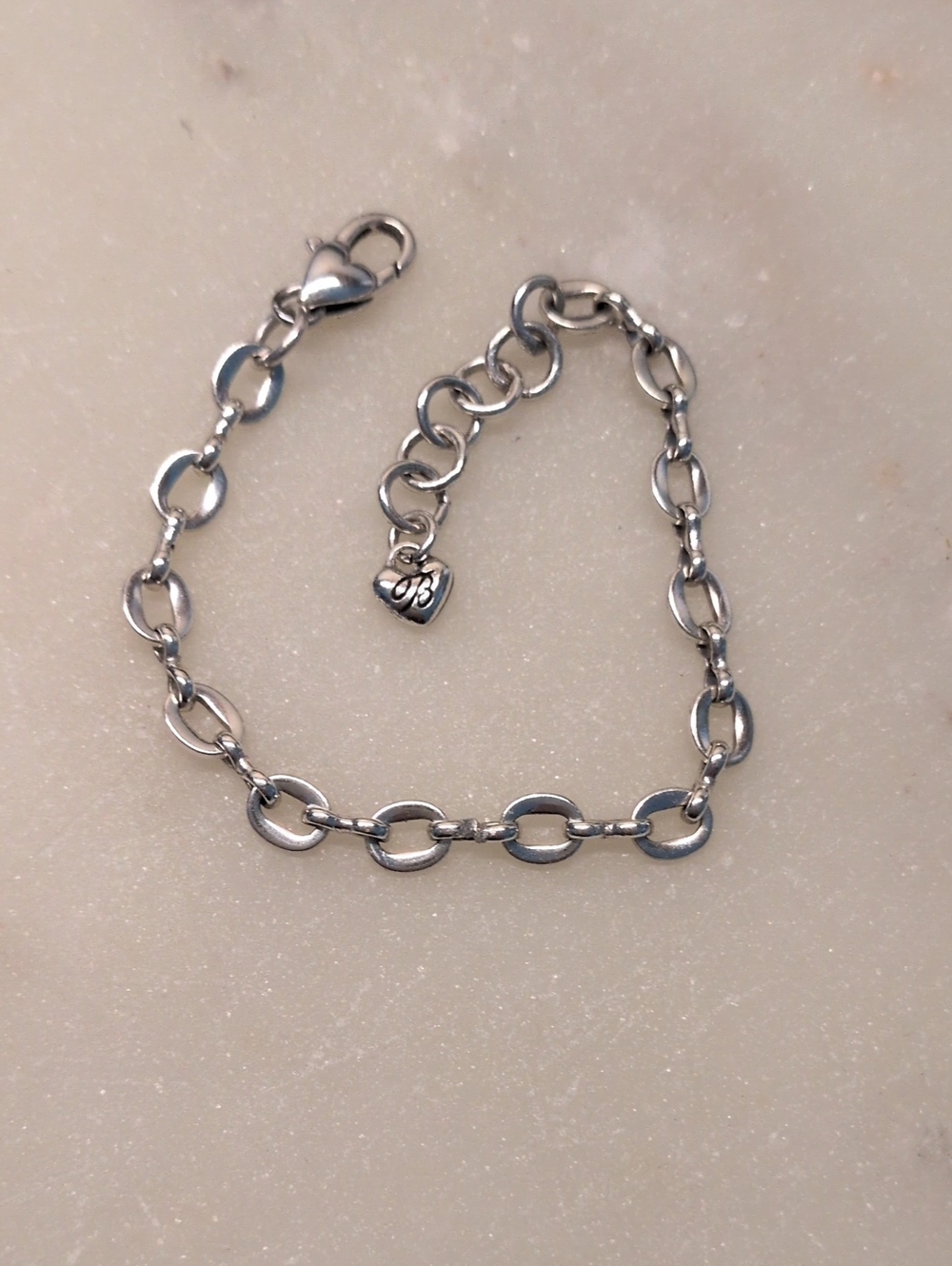 Brighton Silver Small Oval Link Bracelet